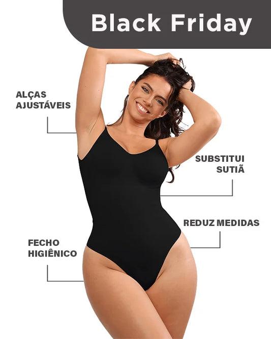 Body Modelador Essencial – Sustentação e Modelagem Perfeita | Compre 1 Leve 2 | Frete Grátis