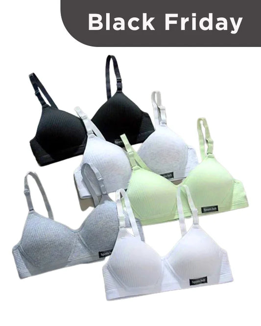 Kit 5 Sutiãs Reforçado – Sustentação Perfeita e Conforto Impecável | Frete Grátis